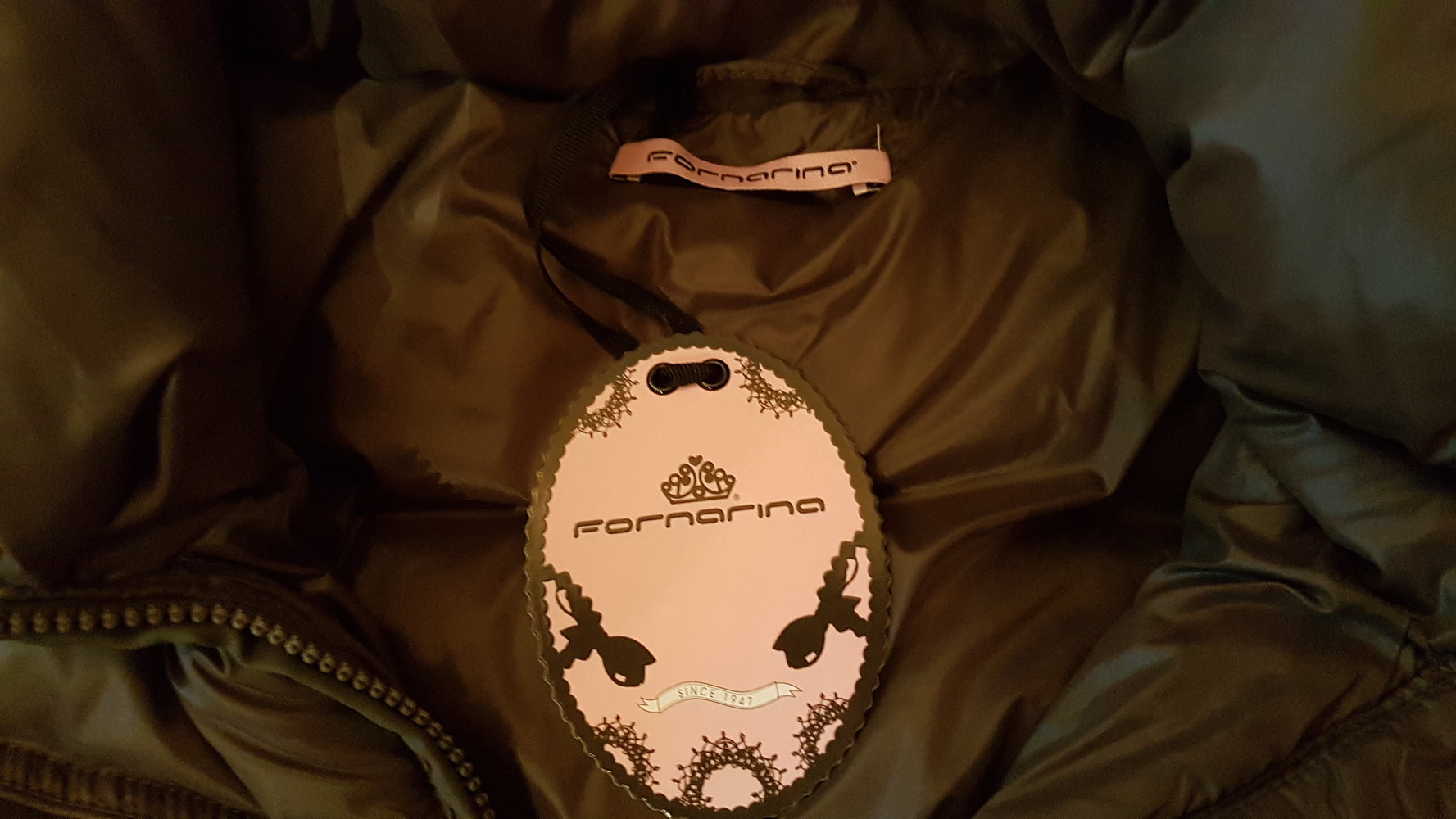 Daunenjacke Fornarina navy, neu, mit Etikett, Versand kostenfrei