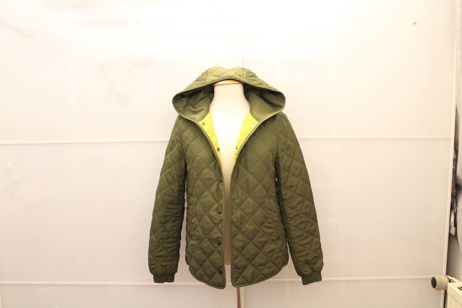 Zara Jacke grün Steppjacke herbstliche Jacke XS regen Wind Blogger 