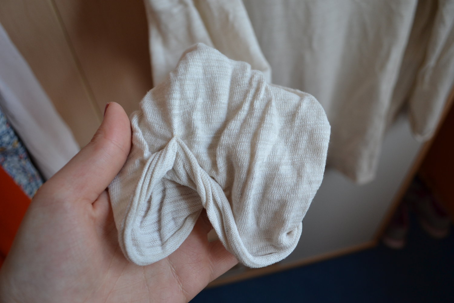 beiges T-Shirt von Esprit 3/4 armlang