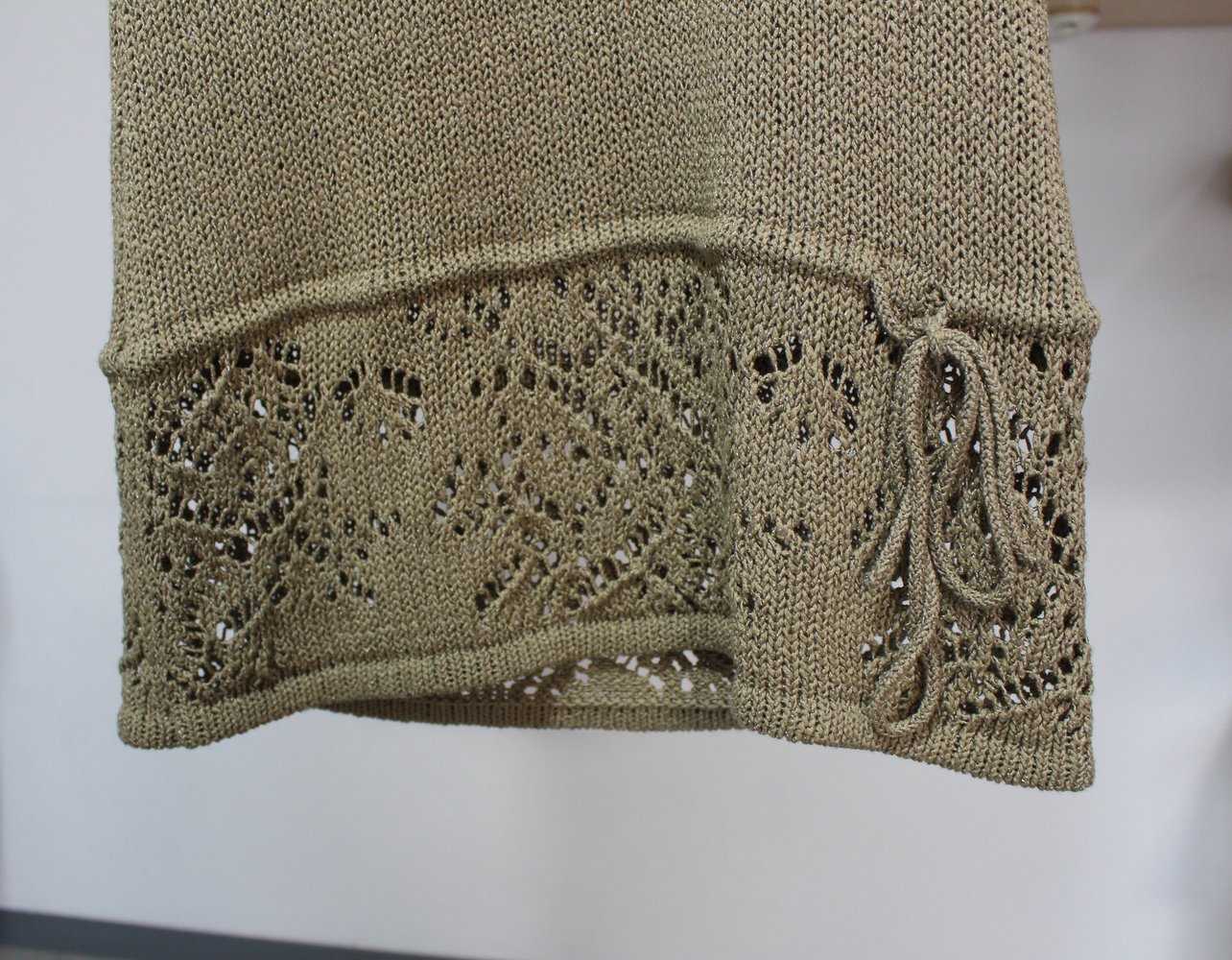 356. Lange Strickweste/Pulli von Promod, Gr. 40