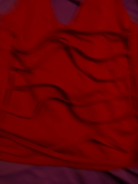 rückenfreies Neckholder-Top rot, hinten geschnürt