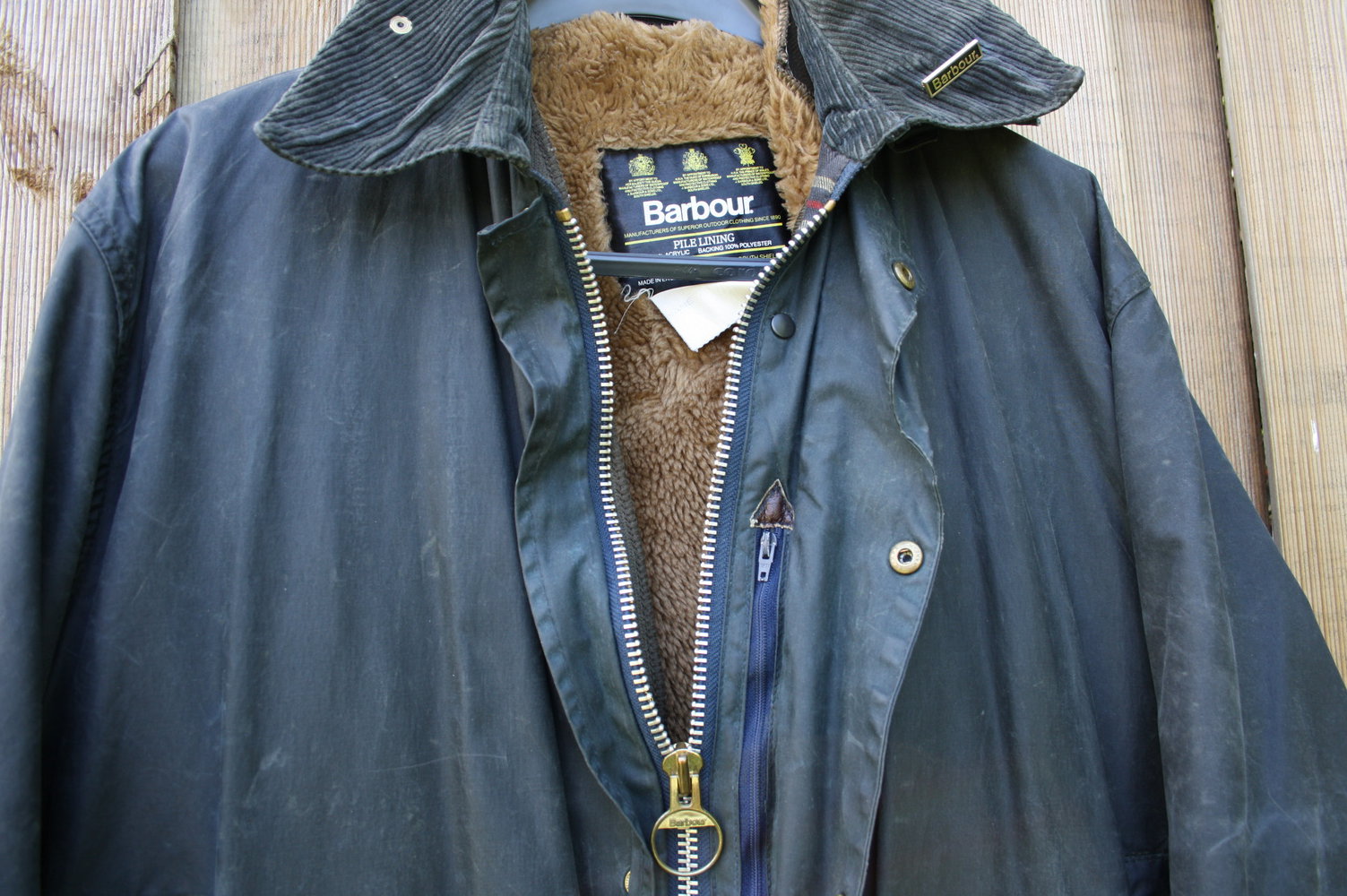 barbour jacke blau herren