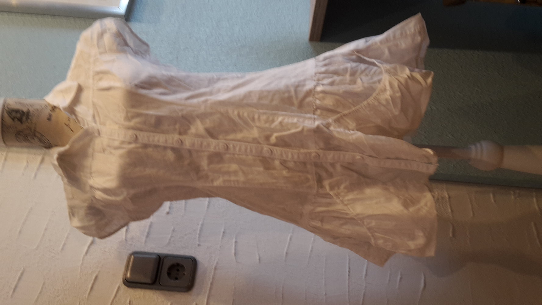 Bluse / Blusenkleid weiß Gr.36