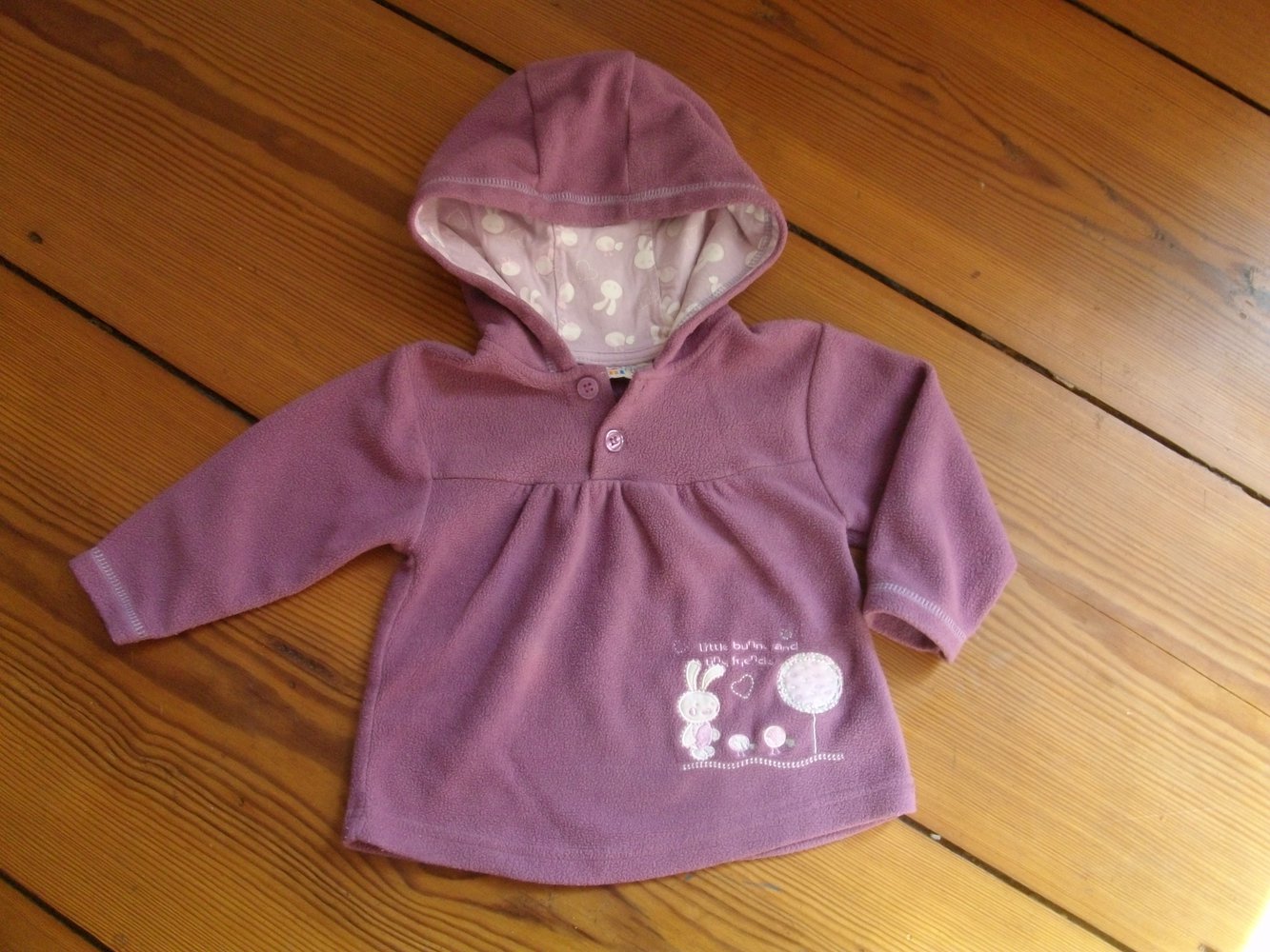 Kapuzenpullover Fleece Pullover Gr. 74 Smily Hoodie Sweater