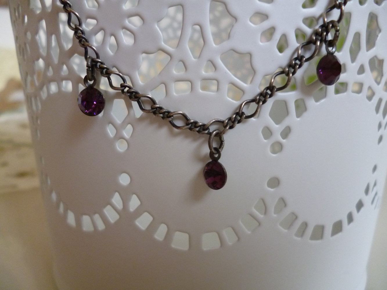 Tuitui Konplott Kette Dunkellila