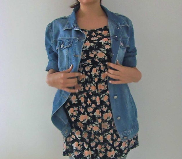 Jeansjacke oversized gr. 40