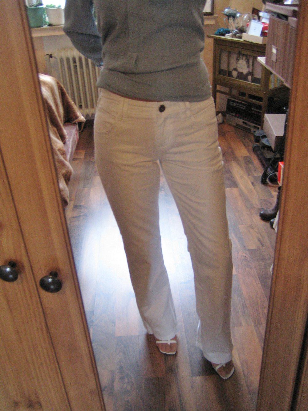 Weiße Jeans Zero Gr. 38 long wie neu