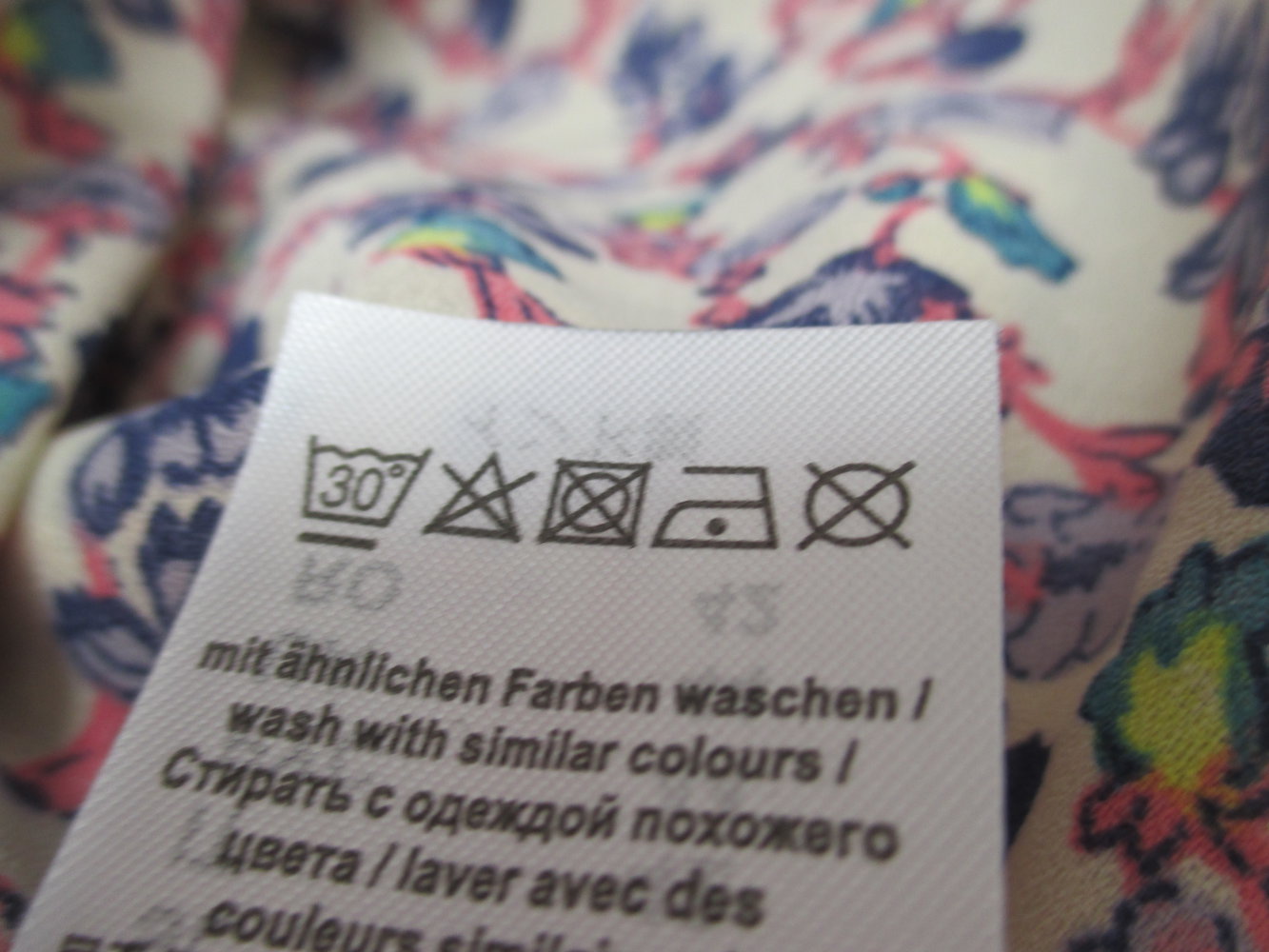 Tunika oder kurzes Kleid im Retro Look, milles fleurs, Gr. 36, neu