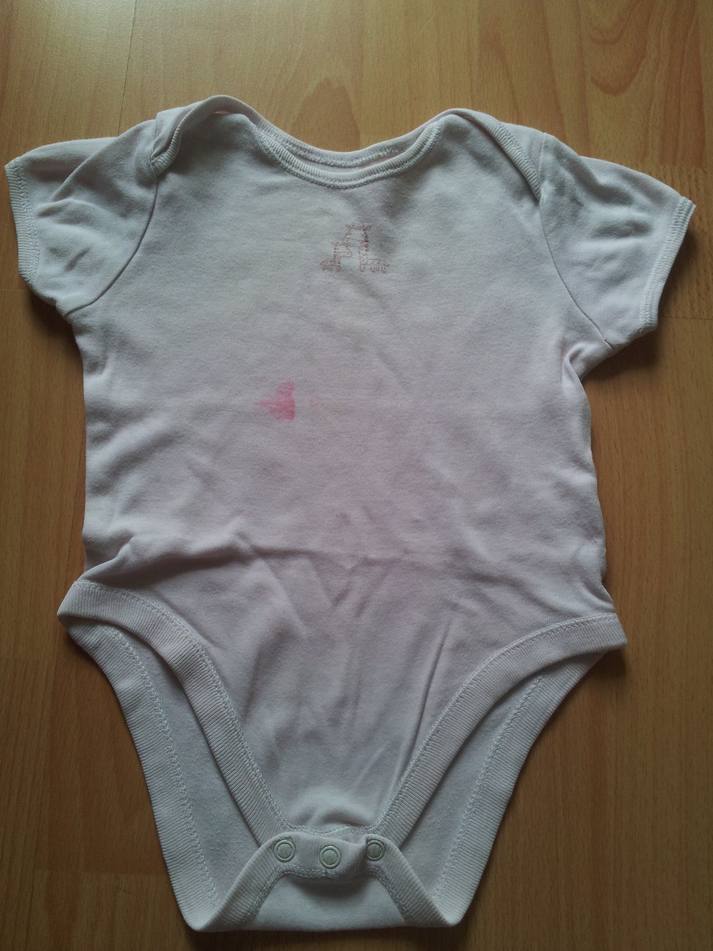  Body rose Giraffe kurze Ärmel Gr. 80