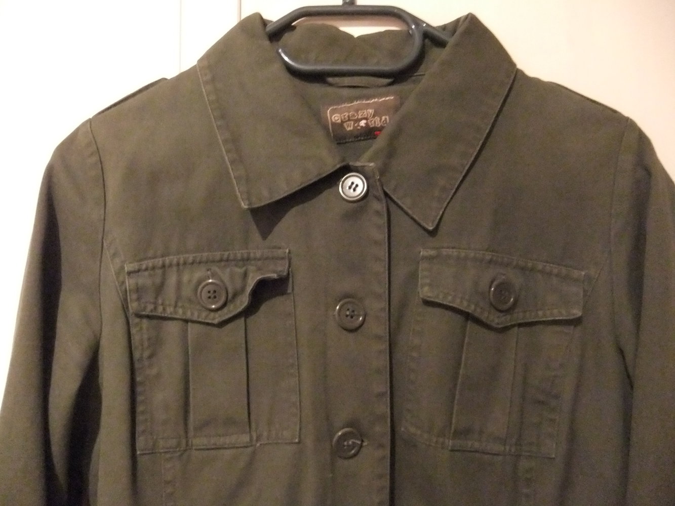 Olive Damen Military Jacke Gr. L 40 Neofolk Vintage Metal