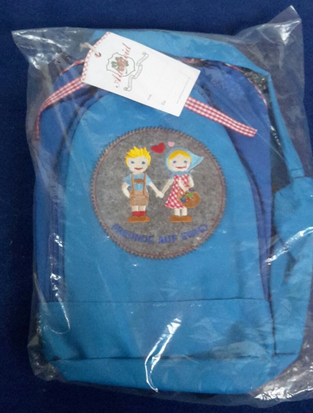 Neu mit Etikett Rucksack Adelheid Freunde auf ewig blau Kinderrucksack