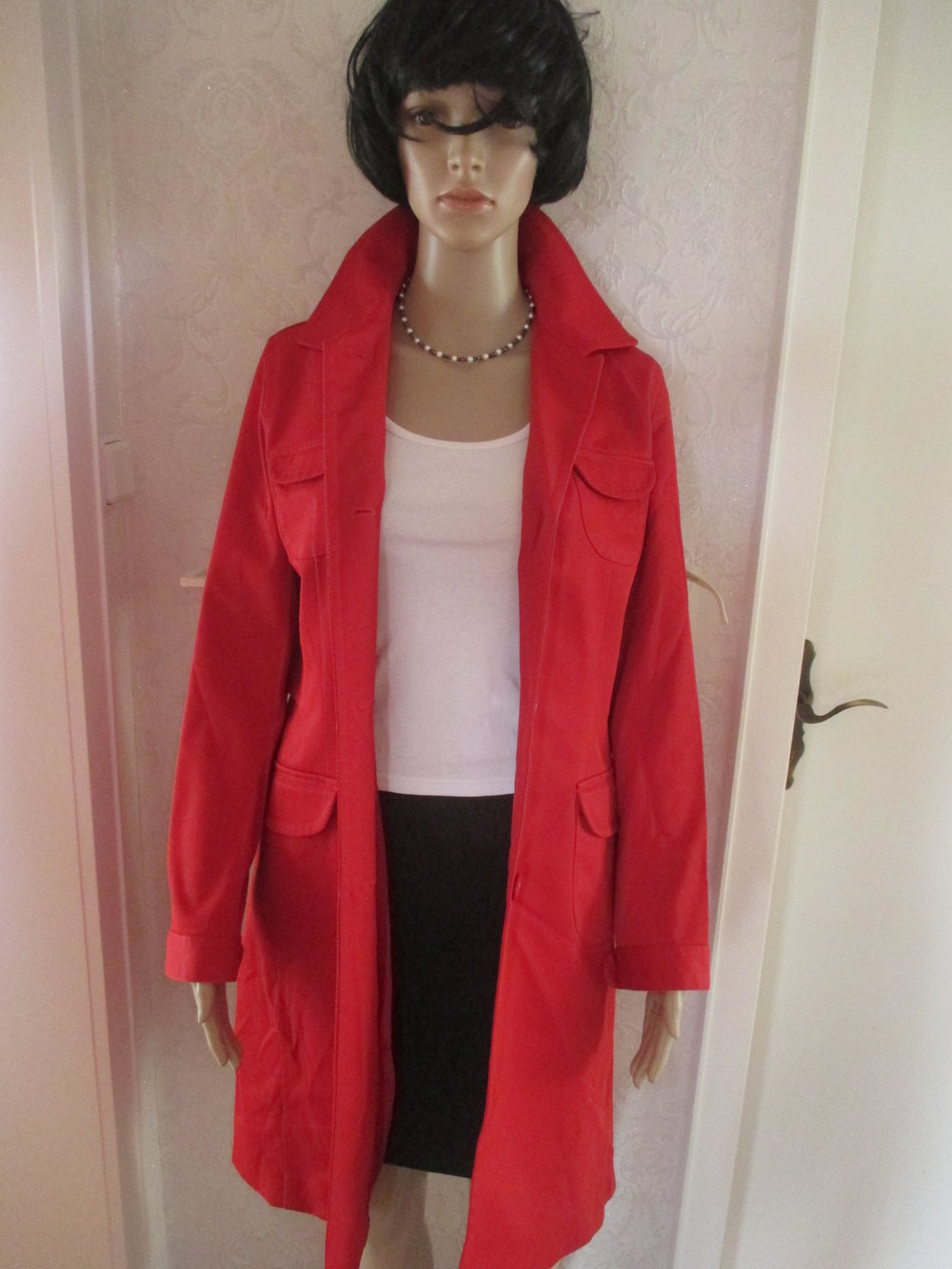 NEU * Übergangs * Sommer * Trench Coat * Mantel * Long Jacke 