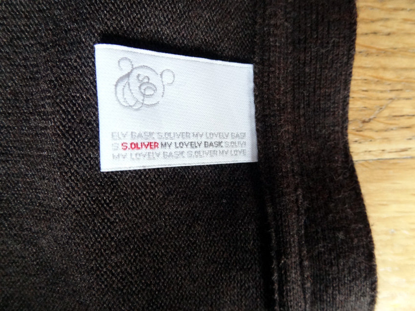 S.Oliver Cardigan Gr. M 38 40 Strickjacke braun V-Ausschnitt Feinstrick