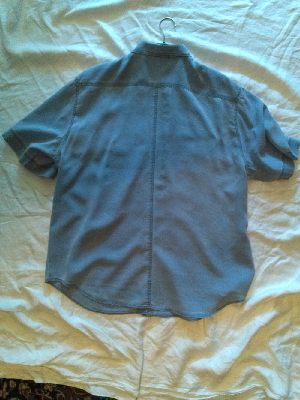 Schöne sportliche Hemdbluse in hellblau von Trapez Ligne Sportive  Gr. 44