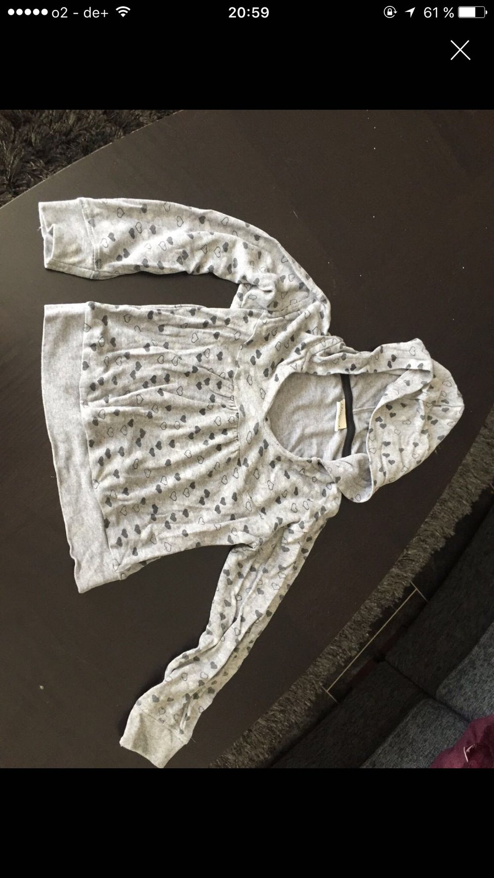 Kaputzenpullover 122