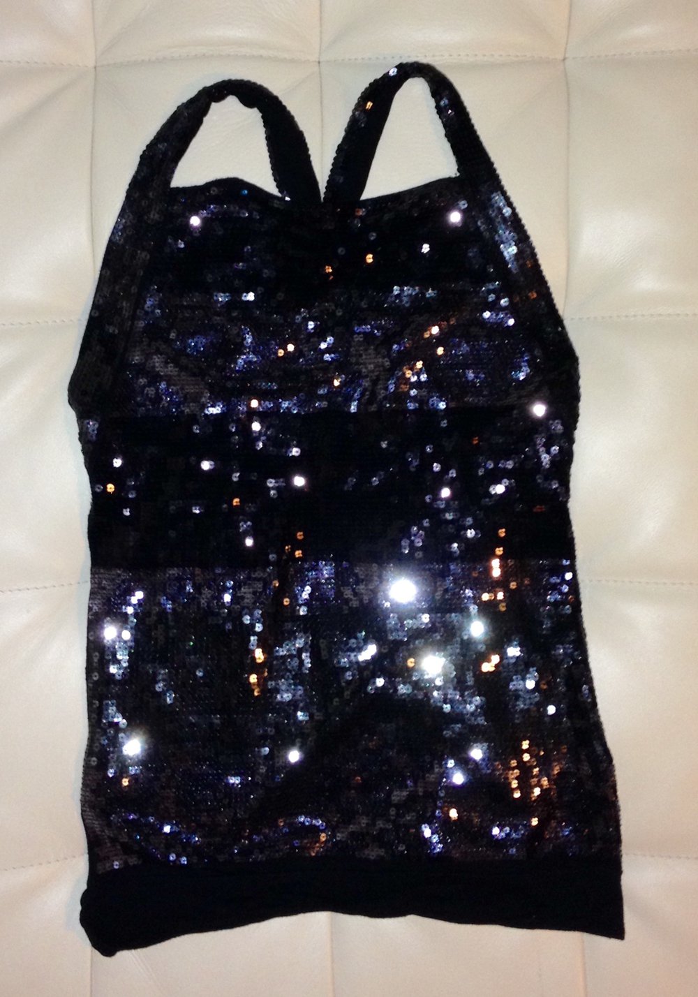 MANGO Pailletten TOP Partytop Gr. XS