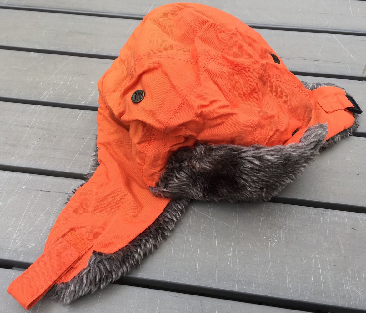 SCHAPKA Mütze OHRENKLAPPEN orange ONESIZE