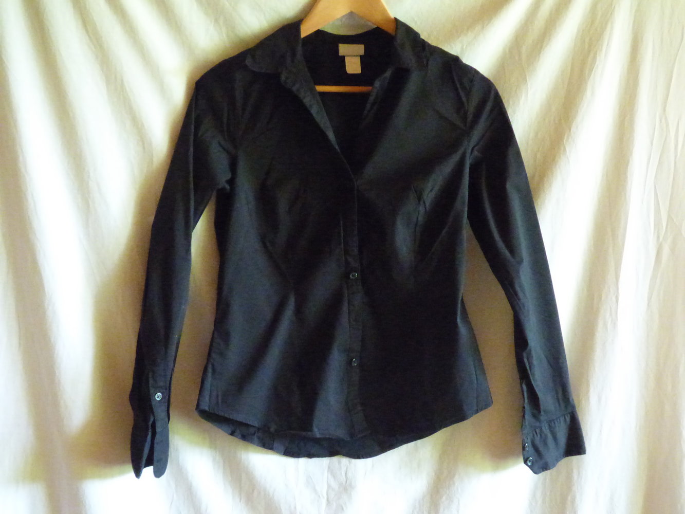 Elegante schwarze Bluse