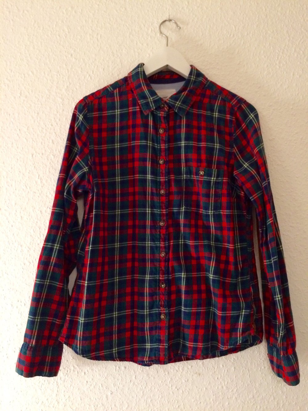 Flanellbluse, kariert 