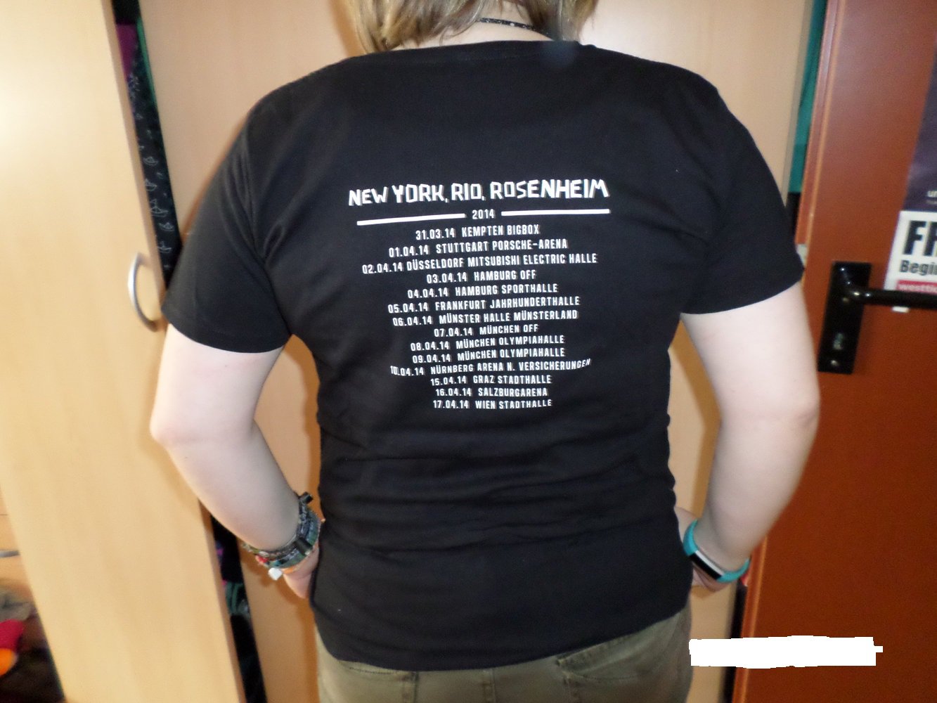 Sportfreunde Stiller Tour Shirt 2014 New York, Rio, Rosenheim 