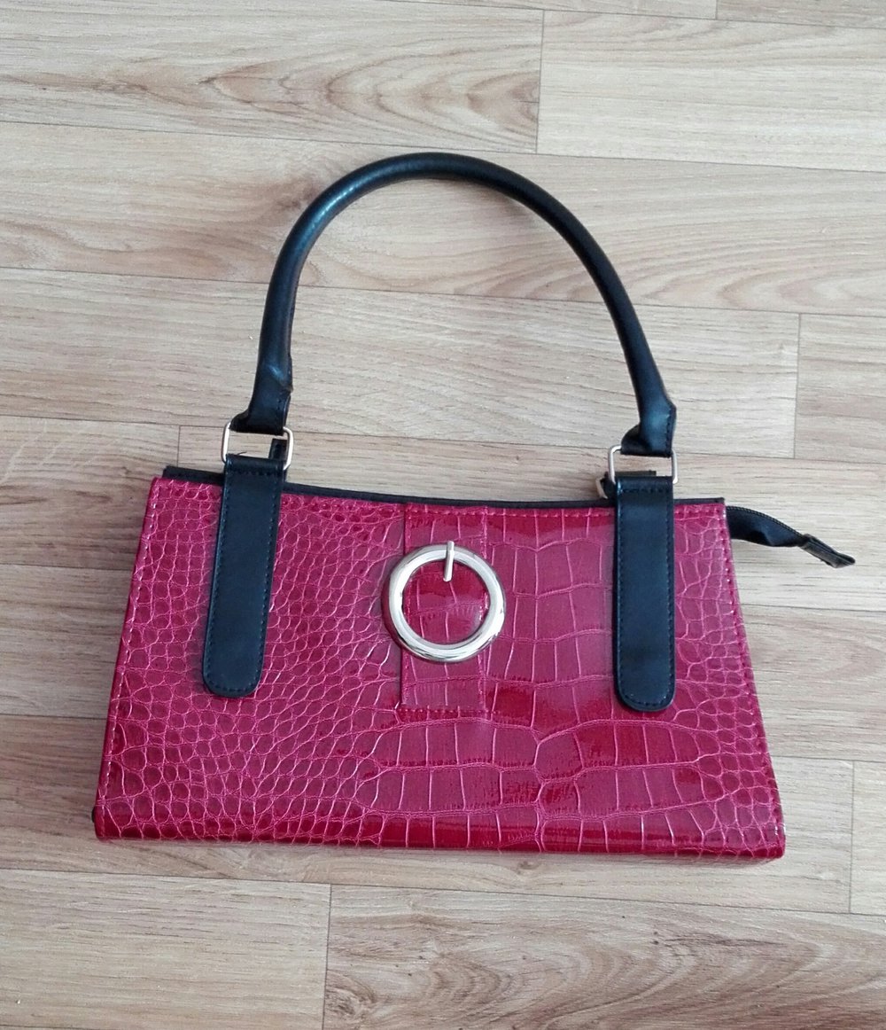 Wandelbare Tasche (schwarz, rot, braun) Siehe Beschreibung