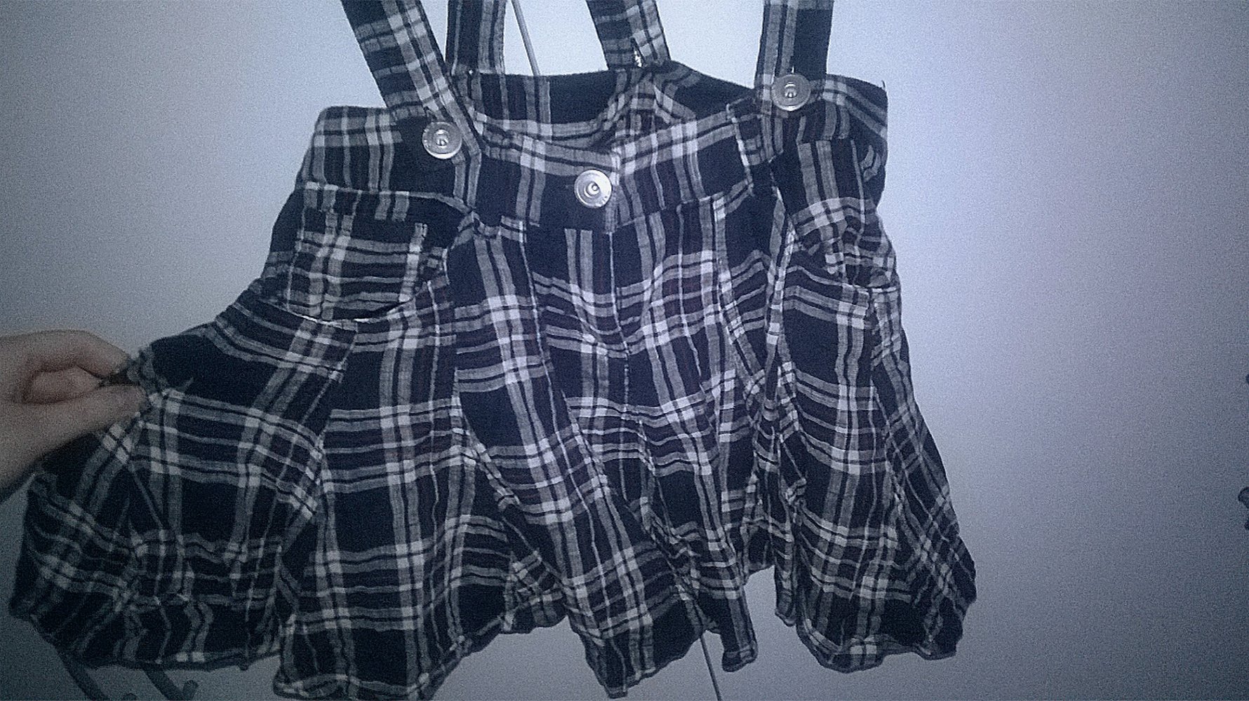 Schuluniform, Lolita, karierter Rock, Träger, kawaii