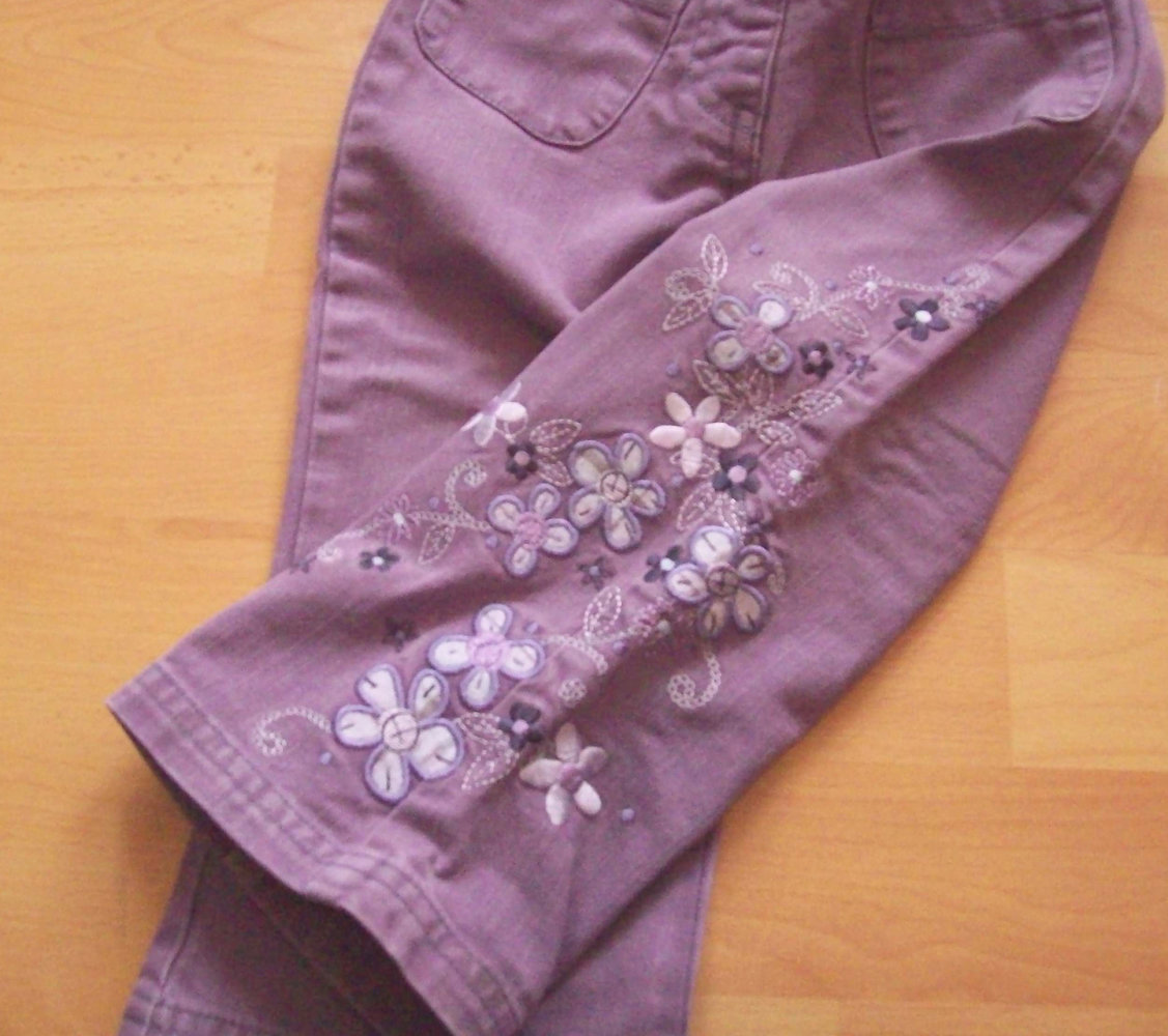 TU/engl.- schöne,lila Jeans Gr.80/86