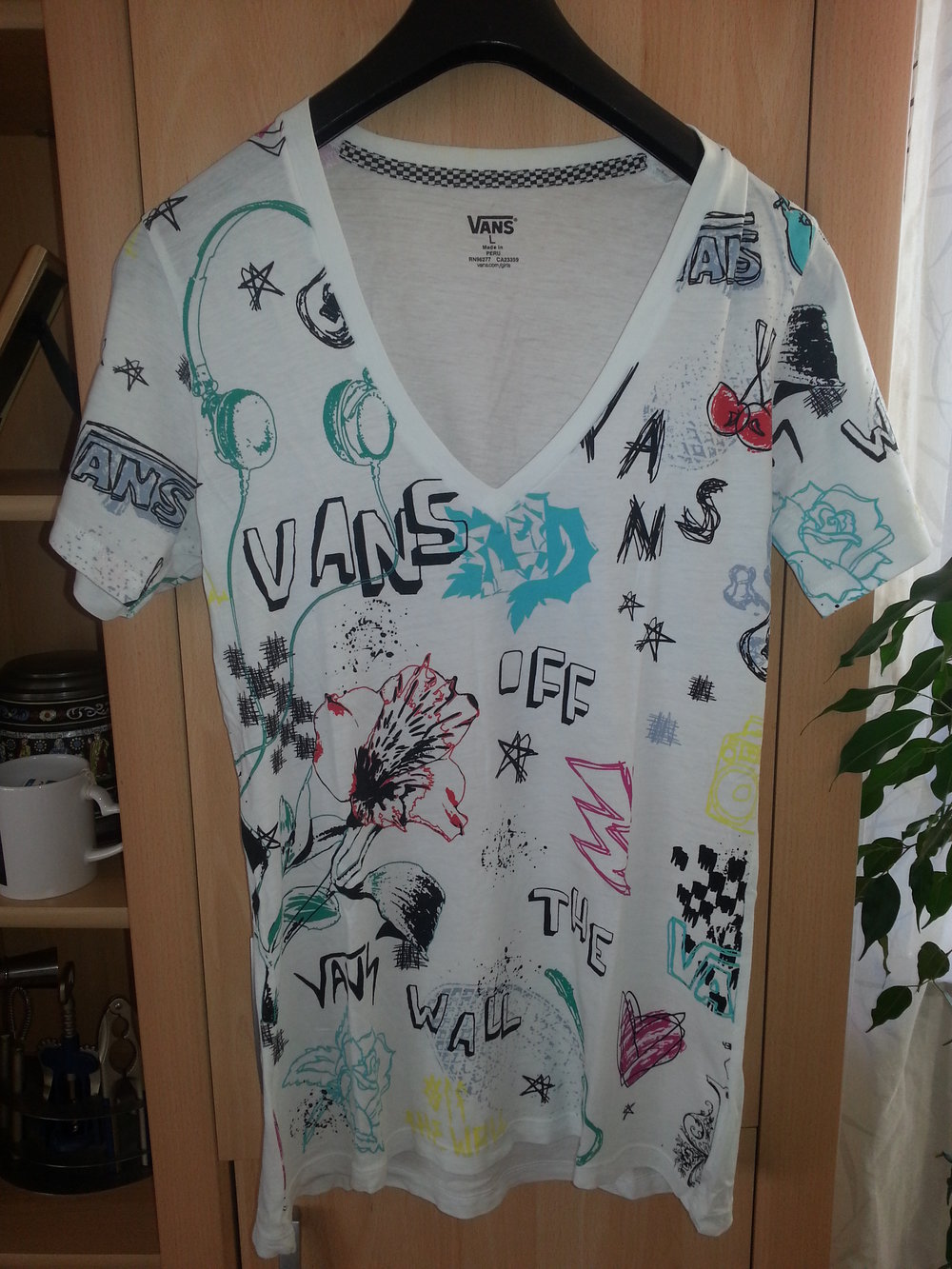 T-Shirt Shirt bunt Muster Vans Basic