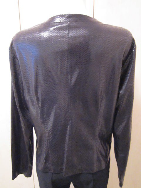 Leichte Jacke in Schlangenlederoptik