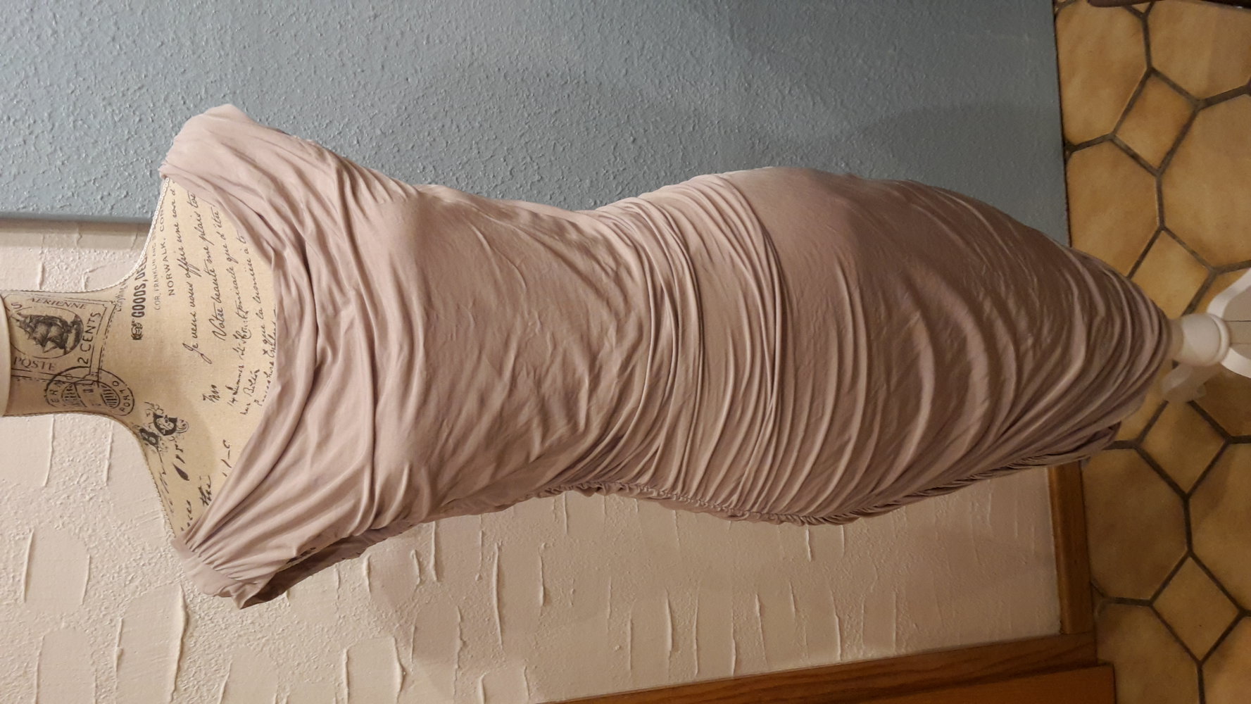 Kleid,Cocktailkleid,Gr.M/40,Party nude,grau,sandNEUw.,wasserfall 