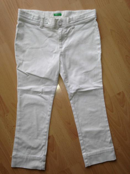 Benetton weisse Hose 7/8 Jeans, Hose