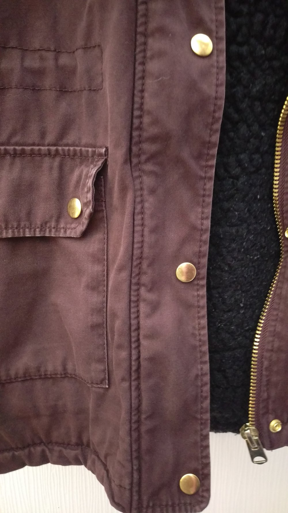 Winterjacke in Bordeaux 