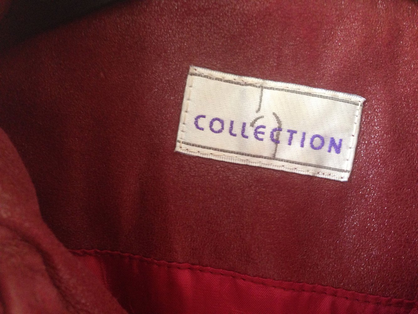 Rote Lederjacke Vintage Retro