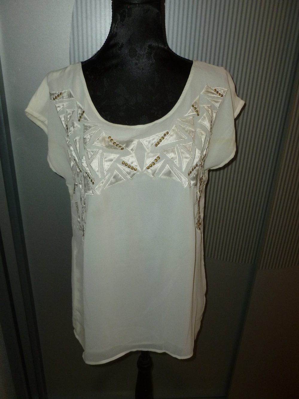 T-Shirt Bluse weiß Promod