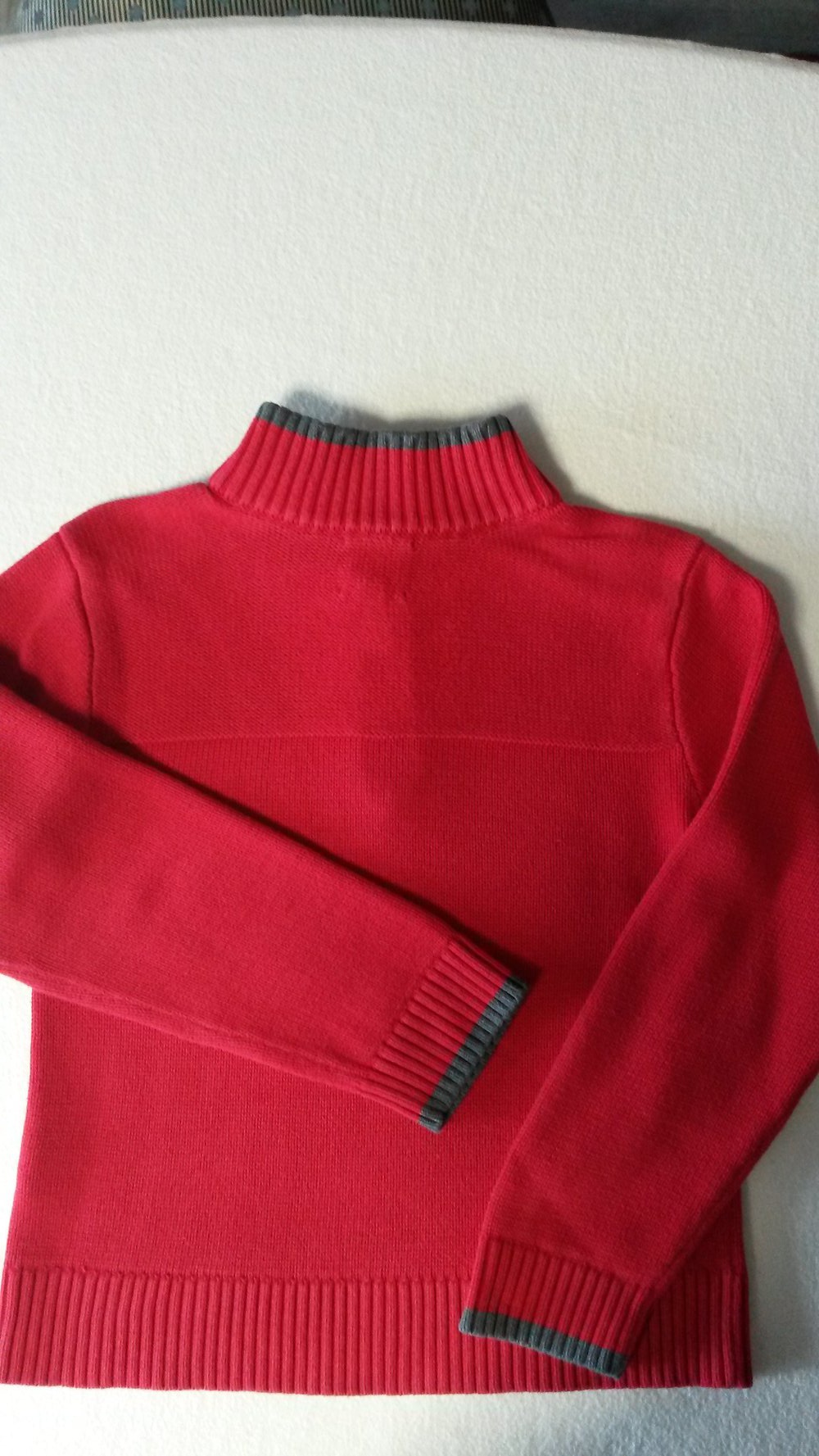11. Strickpulli von Lands' End, Gr. 140, rot