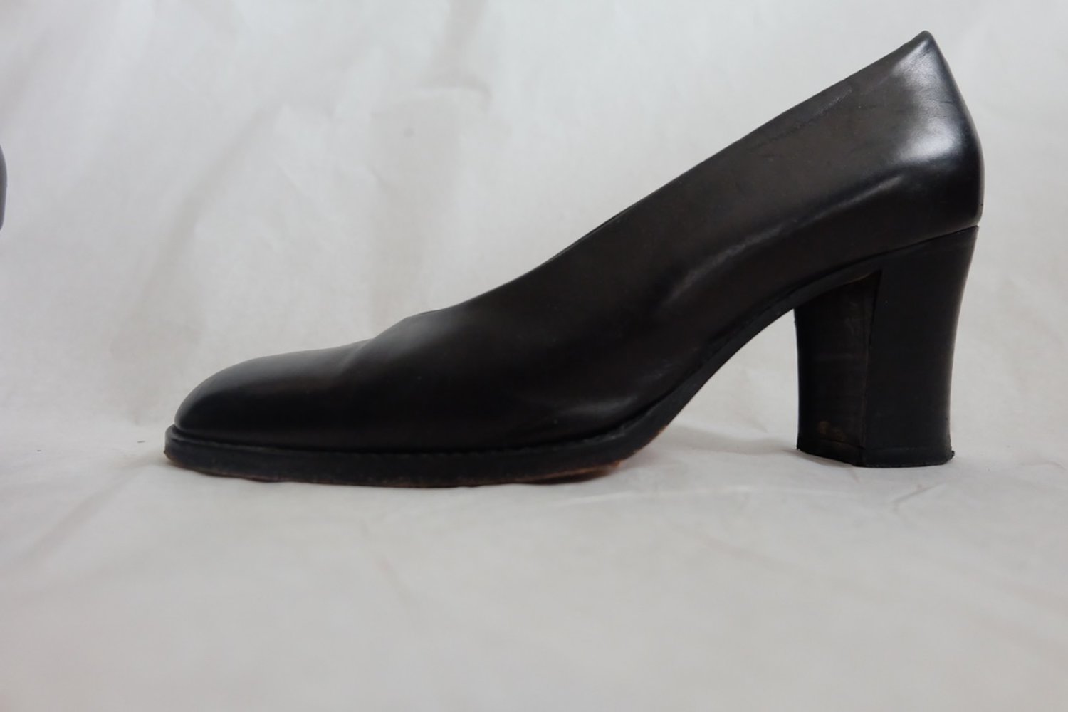 Marc O'Polo - Pumps (damen) mit Block Absatz in schwarz schlicht edel elegant