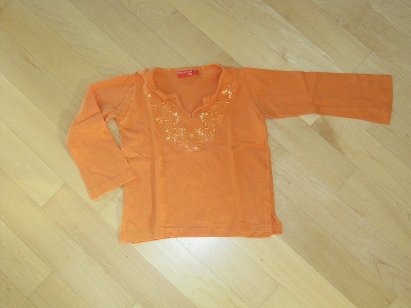Super süßes langarm Shirt mit Pailetten Tunika Gr.92