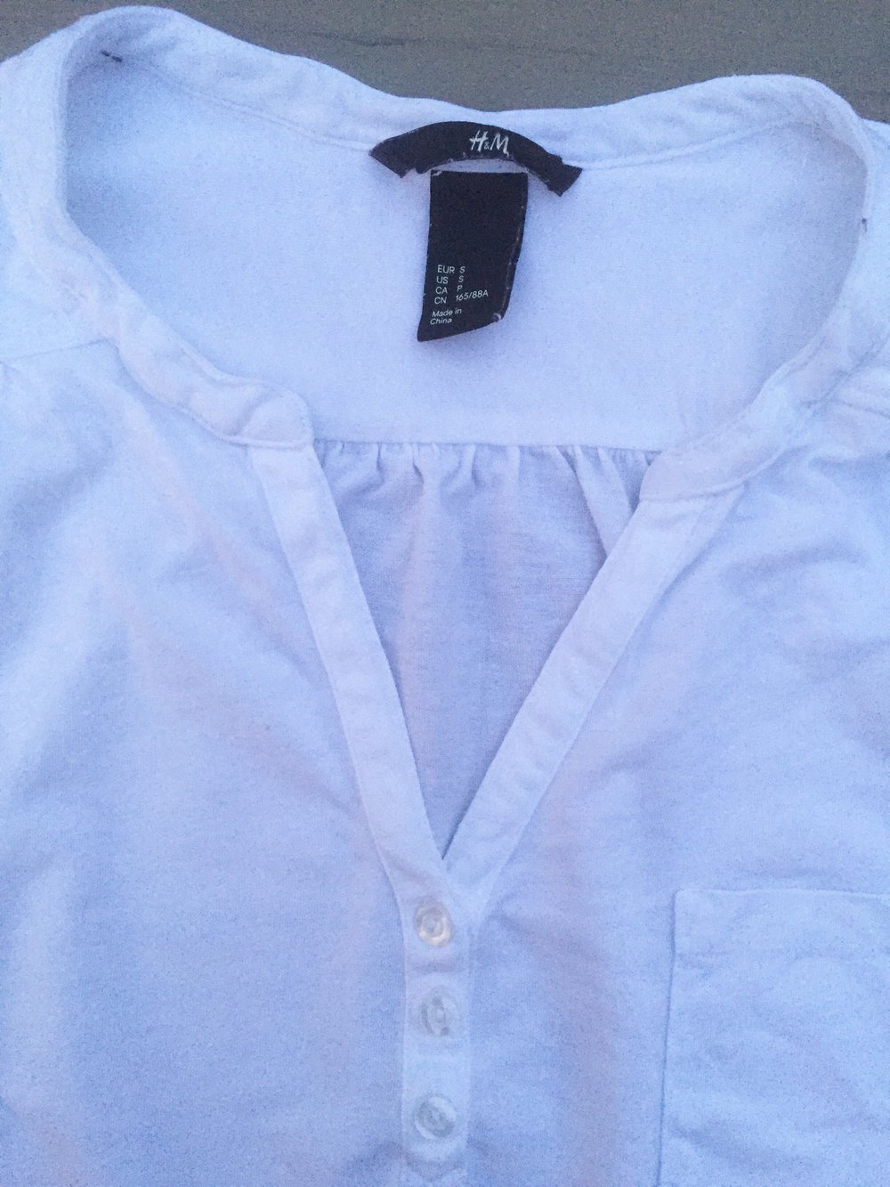 H&M Shirt V-Ausschnitt Gr. S
