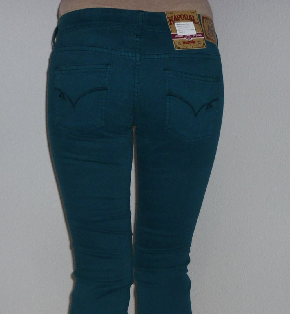 NEU Kaporal super skinny Jeans Größe W 27 dunkelgrün