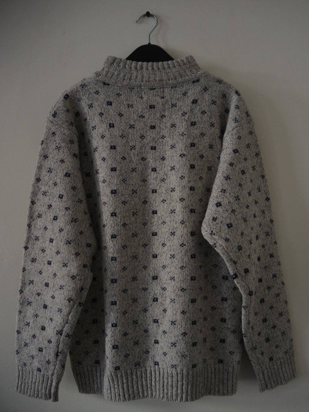 Vintage Woolrich College Katzen Norweger Pulli Pullover