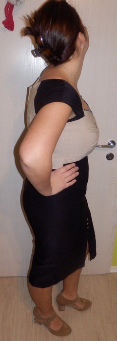 Stop Staring Pin up Kleid Größe XL schwarz creme