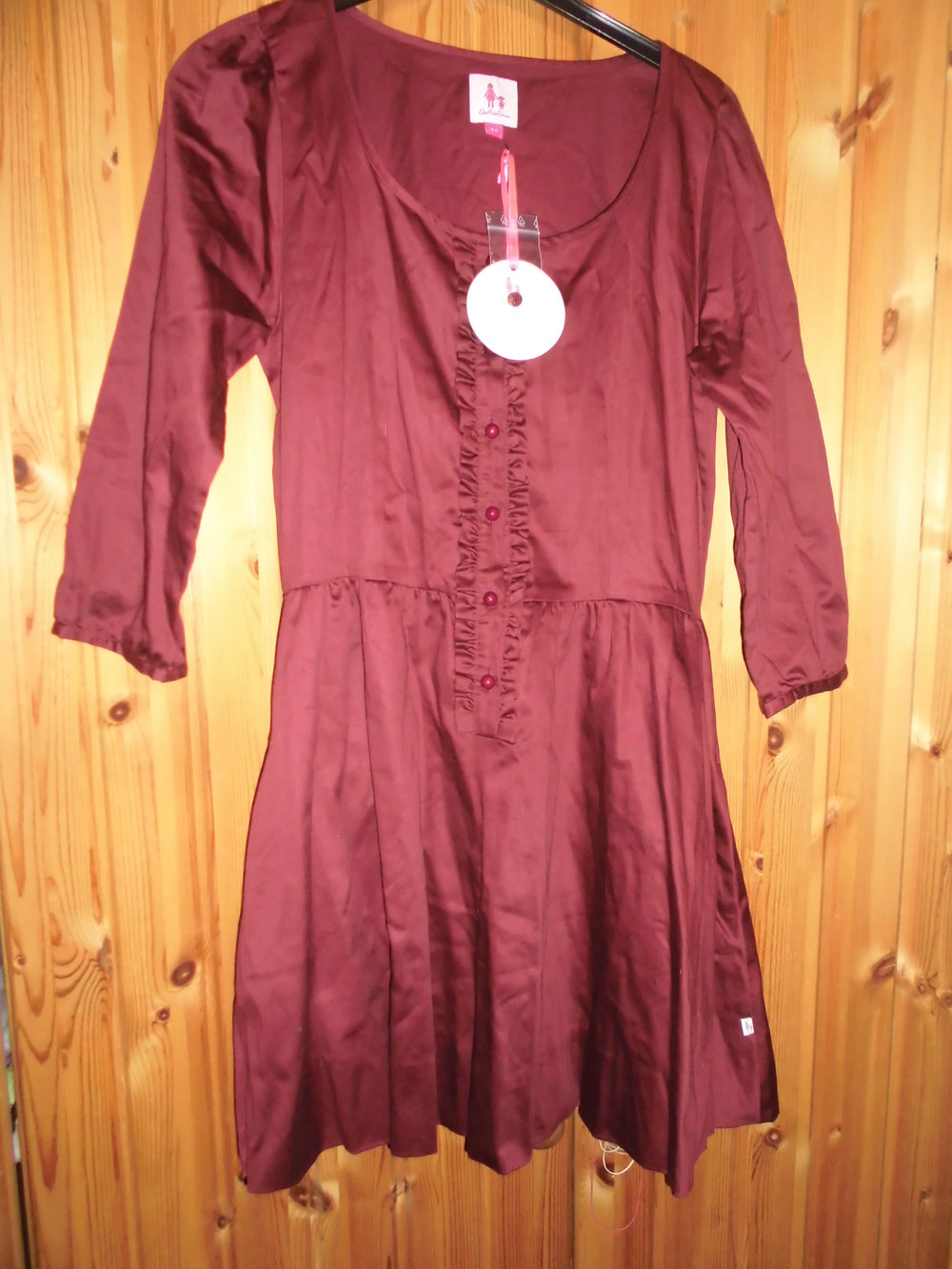 Das pinke Zimmer, Kleid, bordeaux-rot, Größe 40, NEU! Ungetragen
