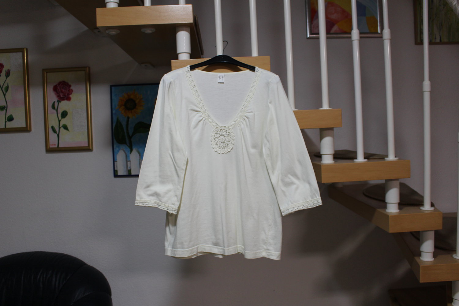 24. Tunika ecrufarben, Gr. 38