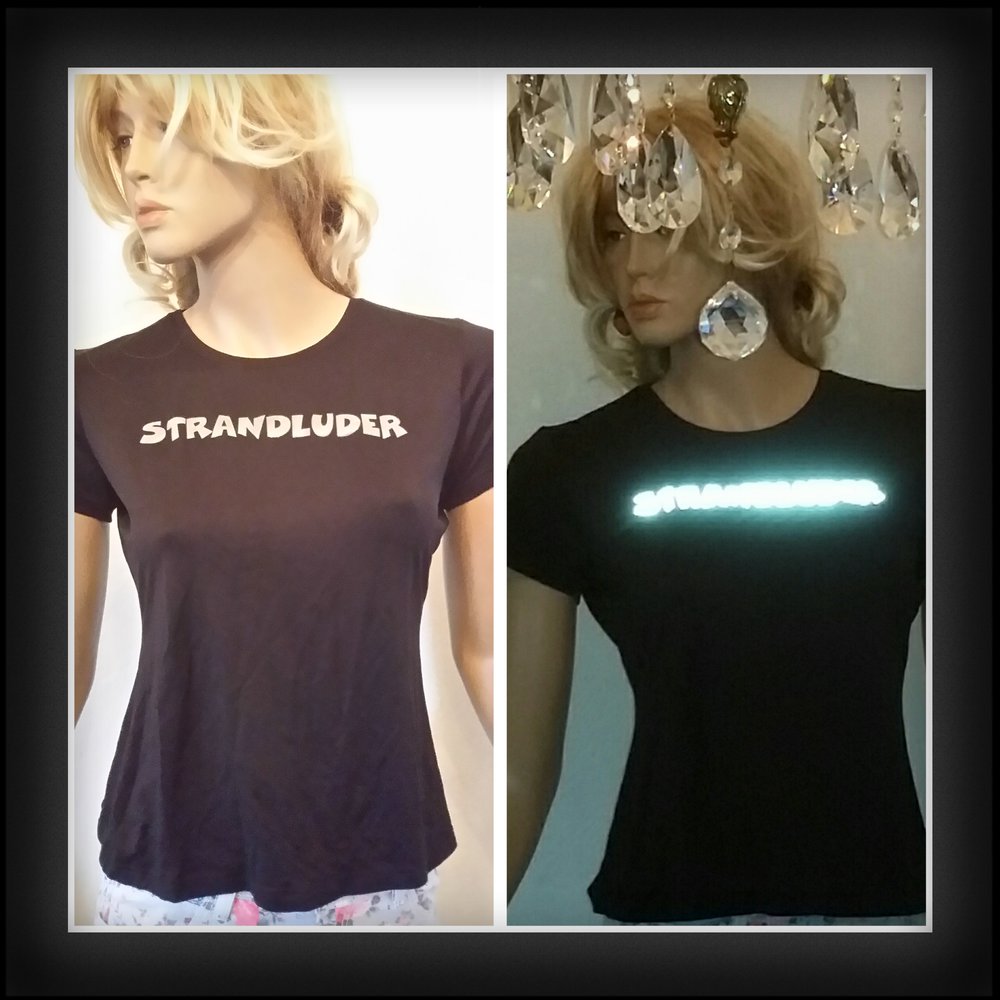 Strandluder  -Shirt mit fluorizierendem Print 