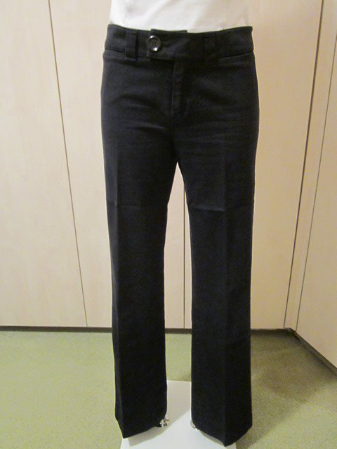 Schwarze Bootcut Hüfthose