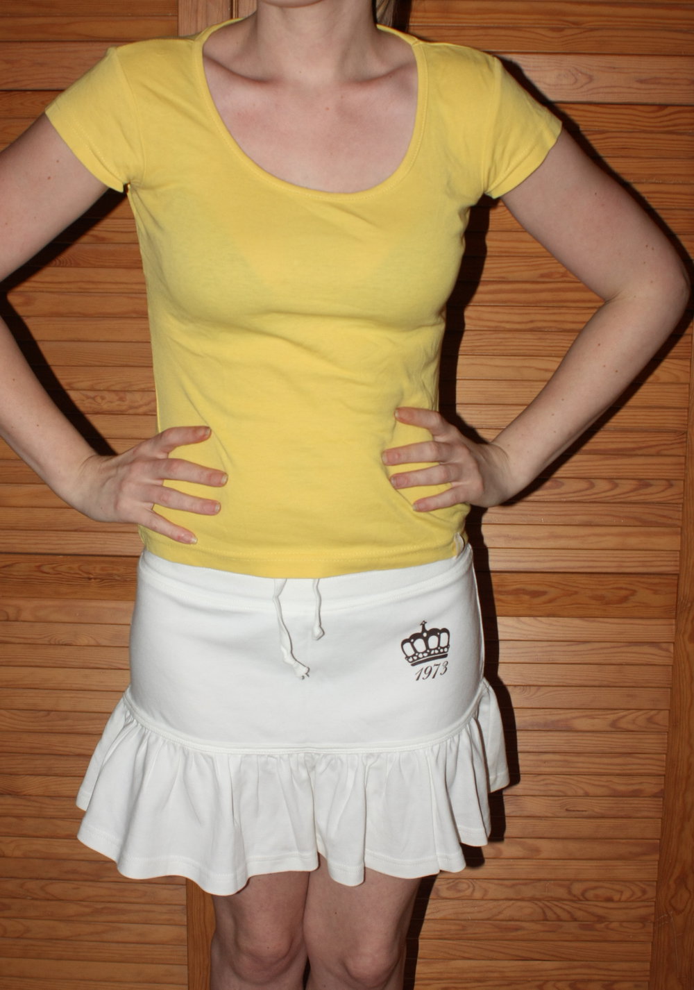 Gelbes Basic T-Shirt, Gr. S