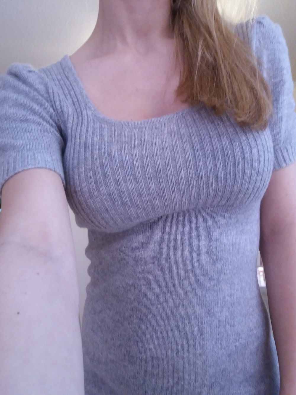 Süßes Pimkie Woll Kleid Strickkleid Grau XS