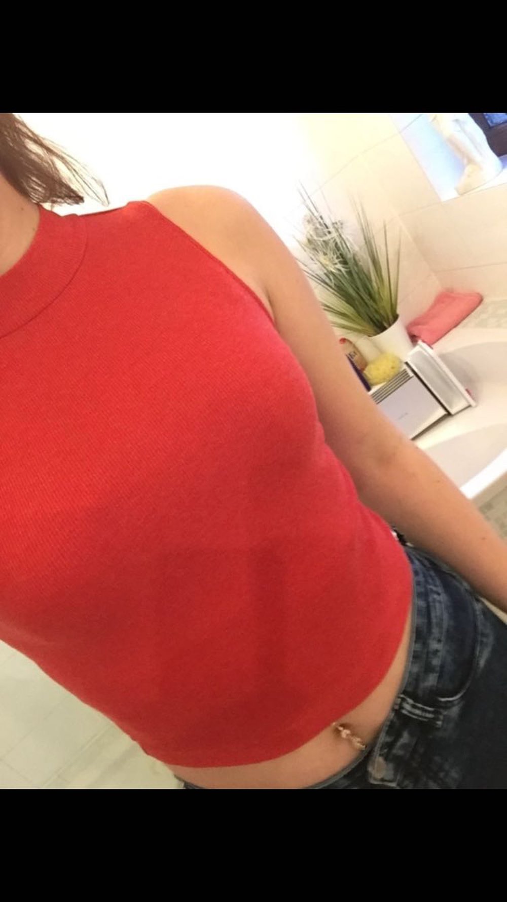 H&M Top rot 