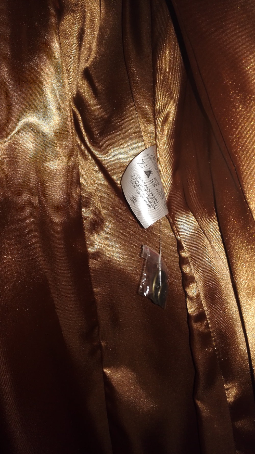 Brauner Ledermantel mit 