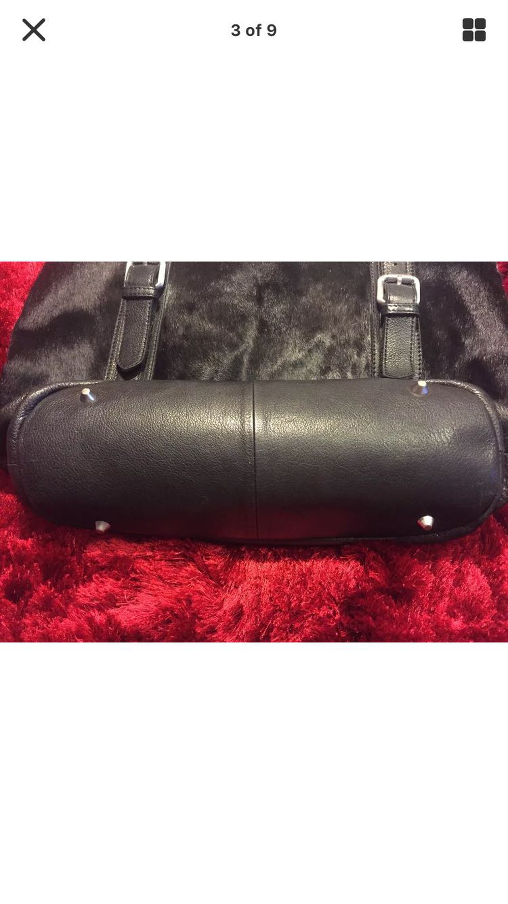 Liebeskind tasche schwarz leder fell